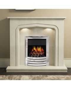 Be Modern Cassola 48" Marble Fireplace Suite