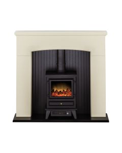 Fireplaces 4 Life Derwent 48'' Electric Stove Fireplace Suite 