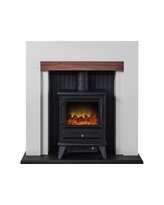 Fireplaces 4 Life Salzburg 39'' Electric Stove Fireplace Suite 