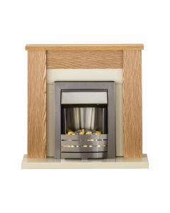 Fireplaces 4 Life Solus Oak 39'' Electric Fireplace Suite