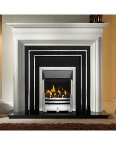 Gallery Asquith Limestone Fireplace Includes Henley Cast Iron Arch