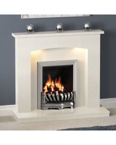 Flare Isabelle 45" Marble Fireplace Suite