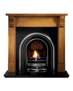 Gallery Bedford Wood Fireplace with Jubilee Cast Iron Arch