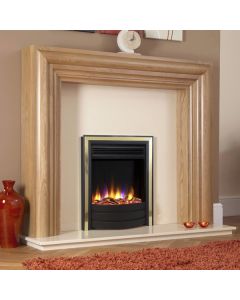 Celsi Ultiflame Contemporary Inset Electric Fire Brass & Black