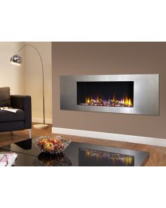 Celsi Ultiflame VR Metz Inset Wall Mounted Electric Fire Silver