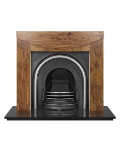 Carron Celtic Cast Iron Arched Insert, Highlighted