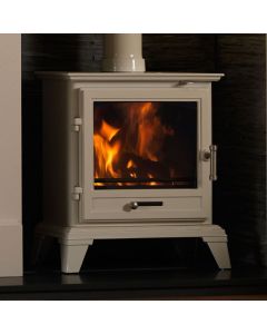Gallery Classic Eco Design Multi-Fuel/ Wood Burning Stove, Warm White Enamel