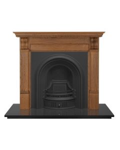 Carron Coleby Cast Iron Arched Insert, Black