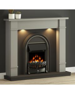 FLARE Collection 48" Broadwell Fireplace complete with Electric Fire