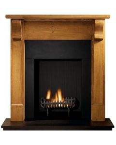 Gallery Bedford Wood Fireplace Includes Cromwell Fire Basket
