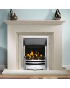 Gallery Cranbourne 44" Limestone Fireplace Suite