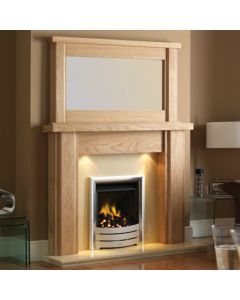GB Mantels Coatbridge Oak Fireplace Suite