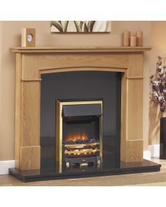 GB Mantels Perth Oak Fireplace Suite