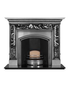 Carron Mayfair 64" Cast Iron Fireplace With London Plate Insert (Wide Opening)