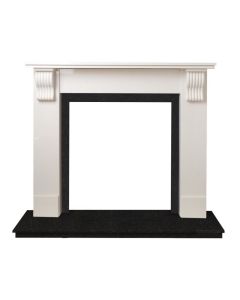 Fireplaces 4 Life Tewkesbury 48'' White Marble Stove Fireplace
