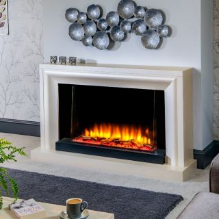 Katell Clarenza 56" Electric Fireplace Suite