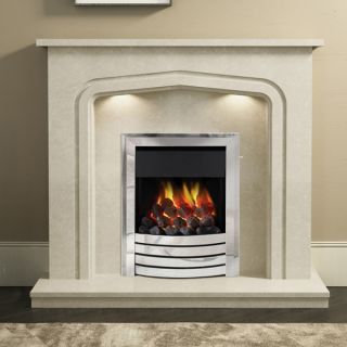 Be Modern Cassola 48" Marble Fireplace Suite