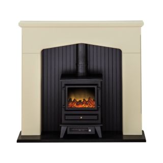 Fireplaces 4 Life Ludlow 48'' Electric Stove Fireplace Suite 
