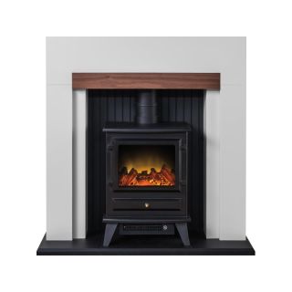 Fireplaces 4 Life Salzburg 39'' Electric Stove Fireplace Suite 