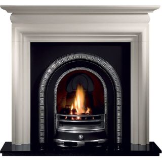 Gallery Asquith Limestone Fireplace Includes Henley Cast Iron Arch
