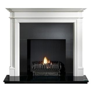 Gallery Bartello Limestone Fireplace Includes Optional Nexus Fire Basket