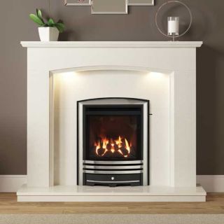 Be Modern Emelia 48'' Marble Fireplace Suite