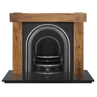 Carron Beckingham Cast Iron Arched Insert, Highlighted