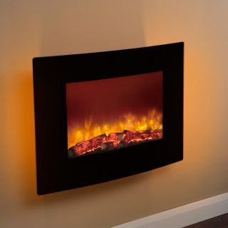 Be Modern Quattro Wall Mounted Black Electric Fire 1