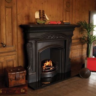 Carron Buckingham 69" Cast Iron Fireplace With London Plate Insert (Wide Opening)