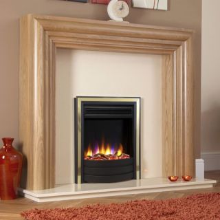 Celsi Ultiflame Contemporary Inset Electric Fire Brass & Black