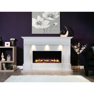 Celsi Ultiflame VR Adour Elite Illumia Electric Fireplace Suite White
