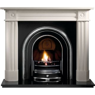 Gallery Chiswick Stone Fireplace with Jubilee Cast Iron Arch