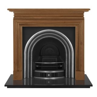 Carron Wessex 54" Wood Fireplace With Collingham Cast Iron Arch
