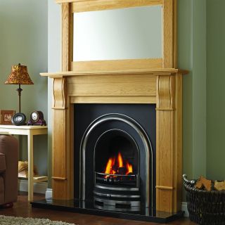 GB Mantels Dorchester Oak Fireplace Suite