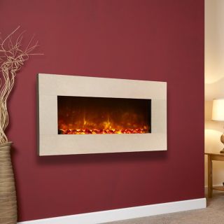 Celsi Electriflame Wall Mounted Royal Botticino Electric Fire