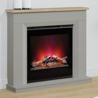 FLARE Collection 46" Rossington Timber Electric Fireplace Suite
