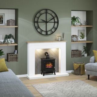 FLARE Collection 54" Timber Electric Fireplace