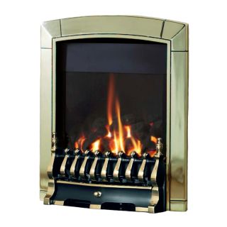 Flavel Caress Plus Traditional Brass Gas Fire