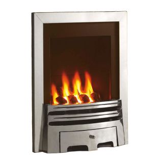 Flavel Windsor Classic Slimline Inset Silver Gas Fire