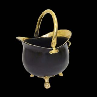 Gallery Prussian Black & Brass Bucket 