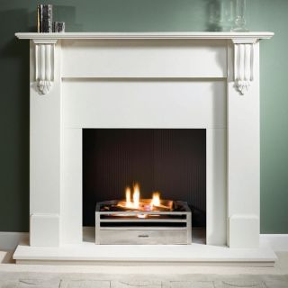 Gallery Brompton Limestone Fireplace Includes Optional Astra Fire Basket