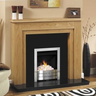 GB Mantels Chelsea Clear Oak Fireplace Suite