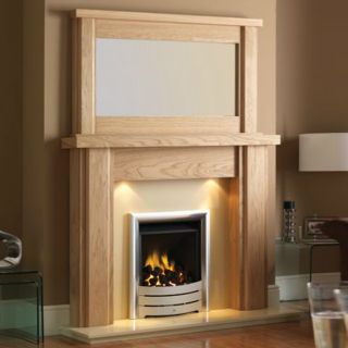 GB Mantels Coatbridge Oak Fireplace Suite