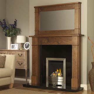 GB Mantels Croydon Medium Pine Fireplace Suite