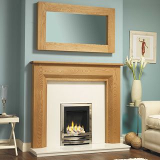 GB Mantels Lewisham Celtic Oak Fireplace Suite