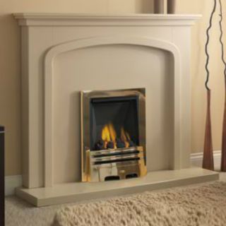GB Mantels Malton Beige Stone Fireplace Suite