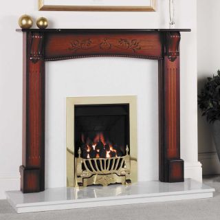 GB Mantels Norfolk Vintage Honey Oak Fireplace Suite