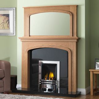 GB Mantels Pendle Celtic Oak Fireplace Suite
