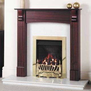 GB Mantels Richmond Red Mahogany Fireplace Suite