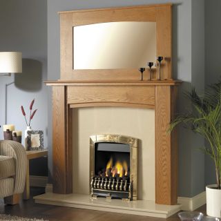 GB Mantels Stonehaven Golden Oak Fireplace Suite